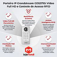 Foto 3 do produto Porteiro IP Grandstream GDS3710 Vídeo Full HD 1080p RFID