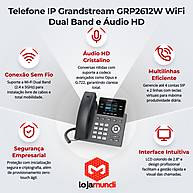 Foto 4 do produto Telefone IP Grandstream GRP2612W WiFi Dual Band 2 Linhas